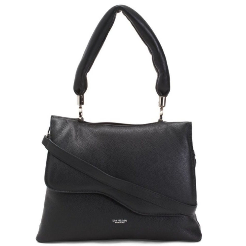 Lia Numa | Italian Leather Tote in Black